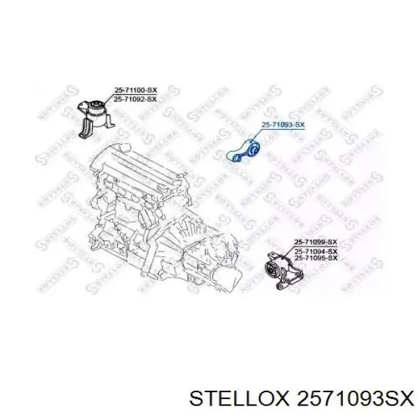 400400 Maxgear Задня подушка двигуна