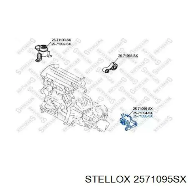 GAM639070B Mazda Ліва опора двигуна