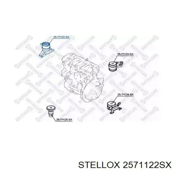 Права опора двигуна Ford 4095789