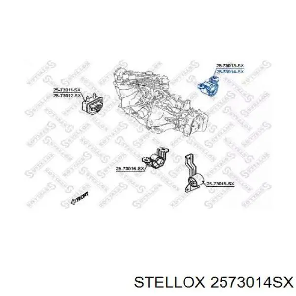 2573014SX Stellox Задня подушка двигуна