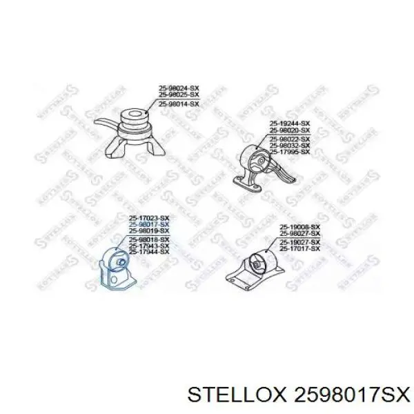 Подушка (опора) двигуна, передня GSP 514427 ціна, від 13.67 USD