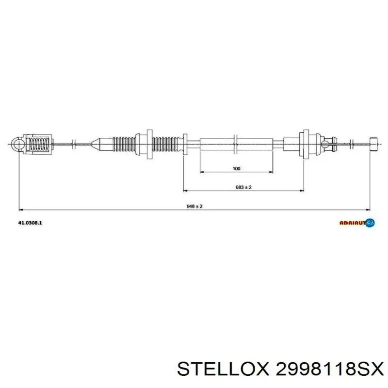 Трос газу 5120701 Autotechteile
