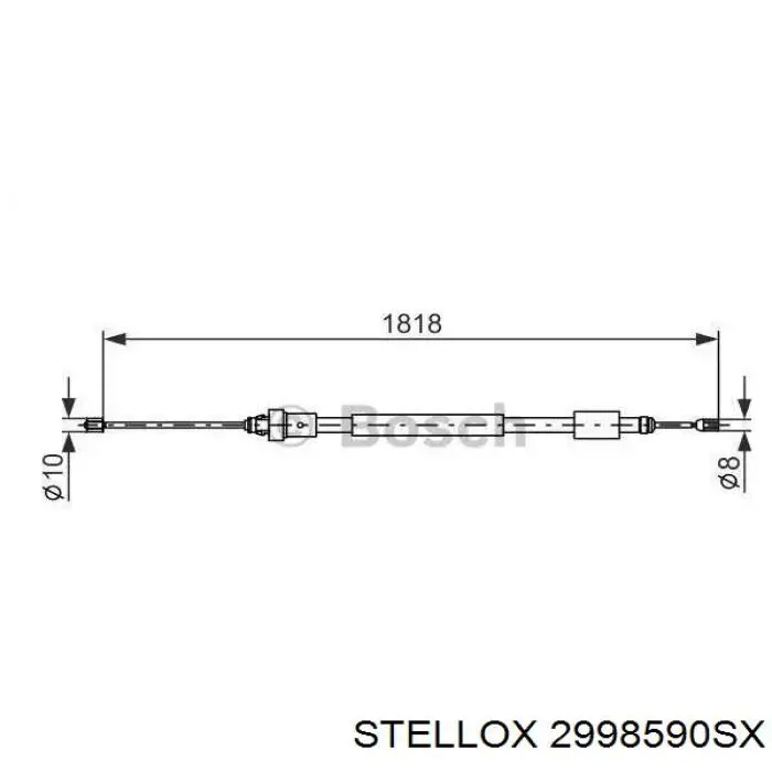 Гальмо стоянкове Stellox 2998590SX