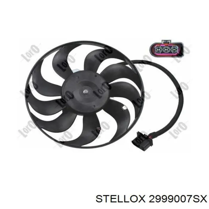 2999007SX Stellox електровентилятор охолодження в зборі (двигун + крильчатка)