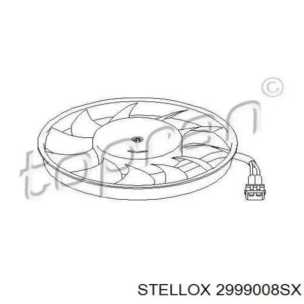 Купити 2999008SX Stellox Вентилятор/крильчатка радіатора охолодження