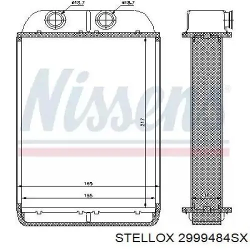 Двигун вентилятора пічки (обігрівача салону) 2999484SX Stellox