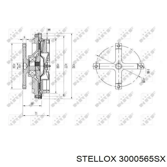 В'язкова муфта вентилятора Stellox 3000565SX ціна, від 65.61 USD