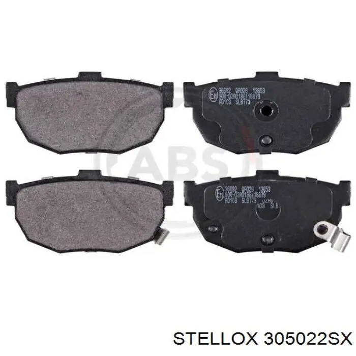 Передні тормозні колодки 305022SX Stellox