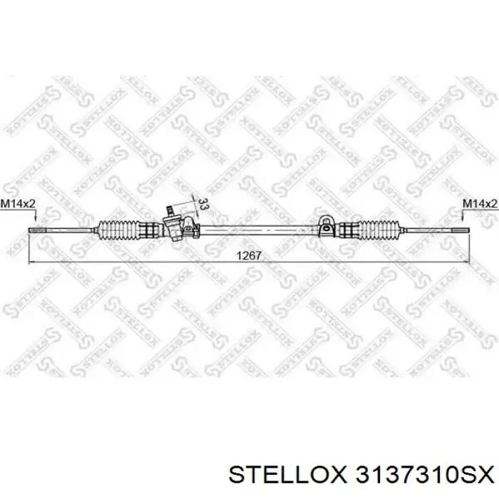 Рейка рульова 3137310SX Stellox