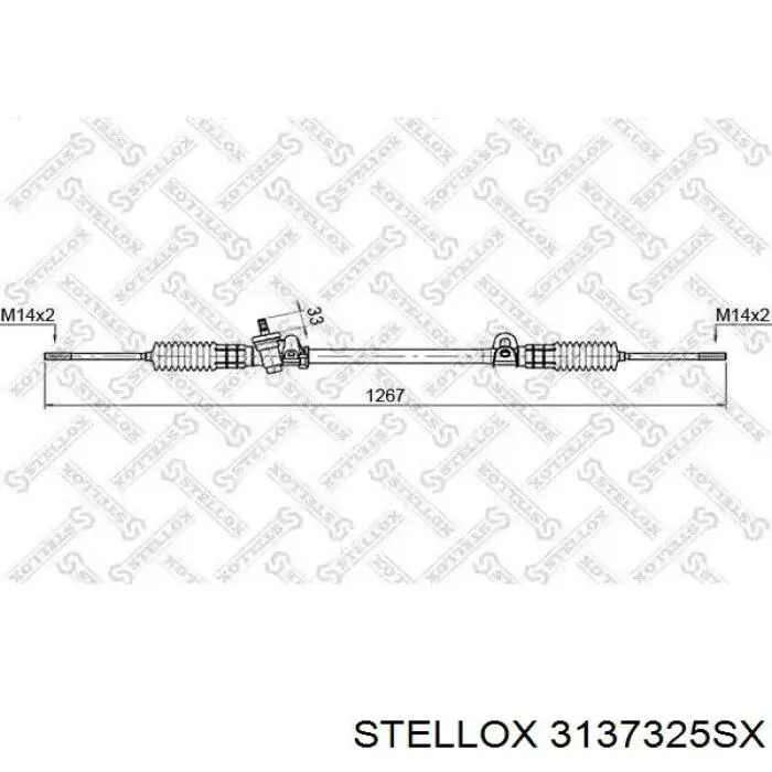 Рульова рейка 3137325SX Stellox