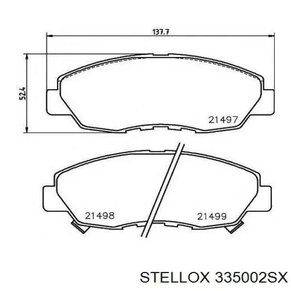 Передні тормозні колодки 45022S01A01 Honda
