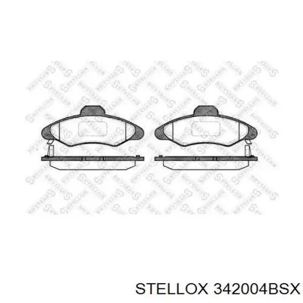 Гальмівні колодки Stellox 342004BSX ціна, від 11.09 USD
