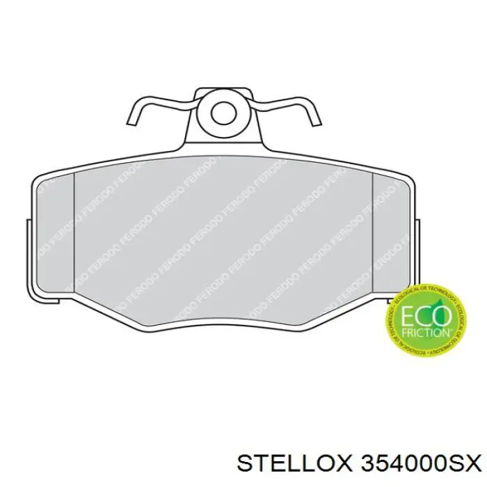 Купити 354000SX Stellox Задні колодки
