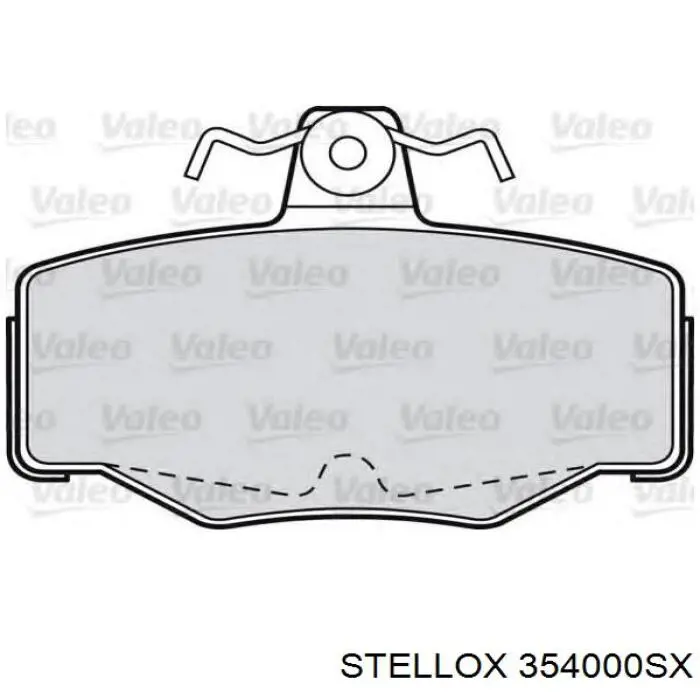 Задні дискові колодки Stellox 354000SX