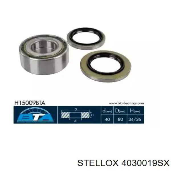 Купити 4030019SX Stellox Підшипник ступиці передньої