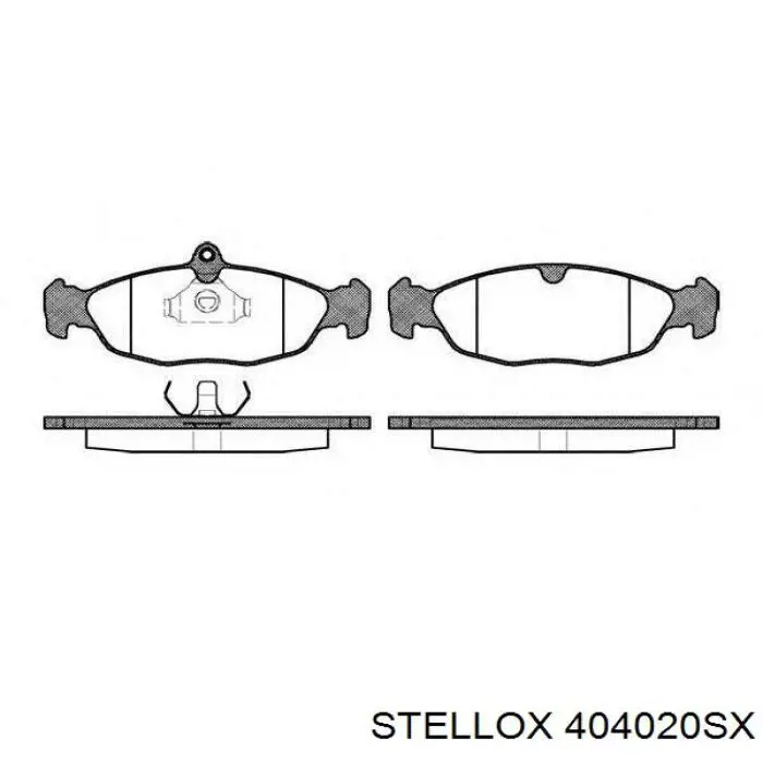 404020SX Stellox Передні гальмівні колодки