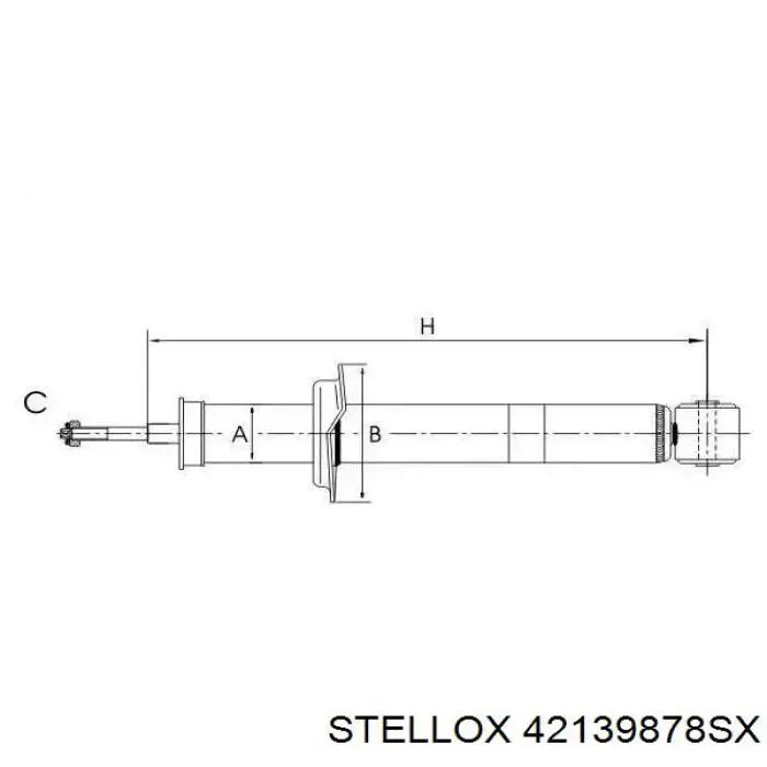 Амортизатор задній Stellox 42139878SX ціна, від 26.69 USD