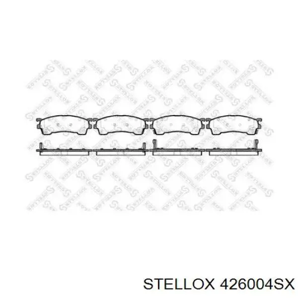 Купити 426004SX Stellox Колодки гальмівні передні, дискові