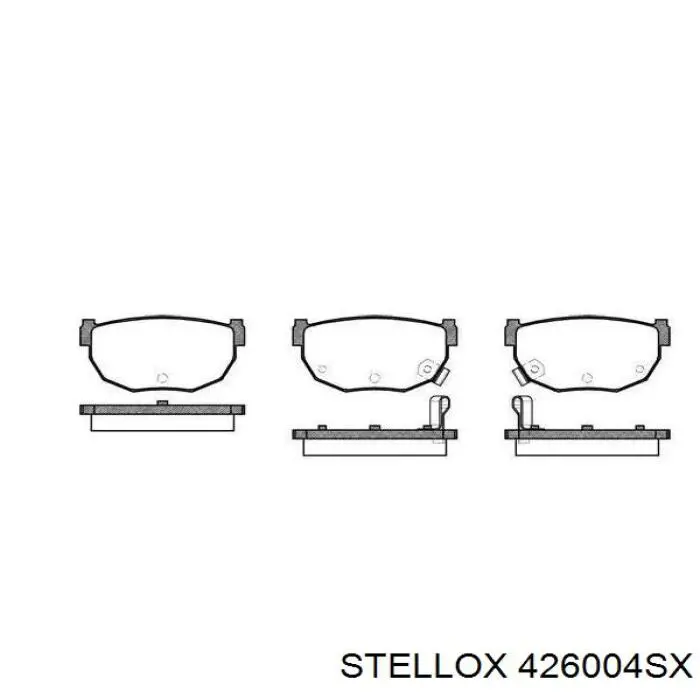426004SX Stellox Передні гальмівні колодки