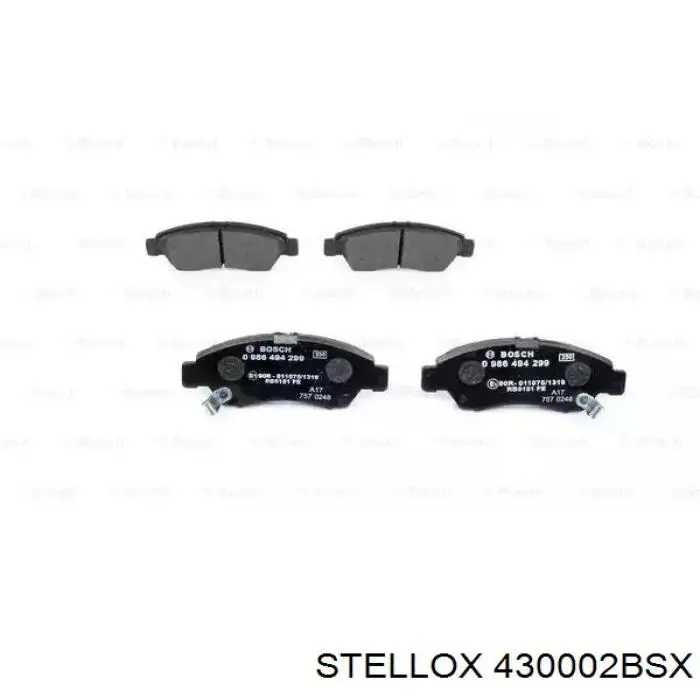 430002BSX Stellox Передні гальмівні колодки