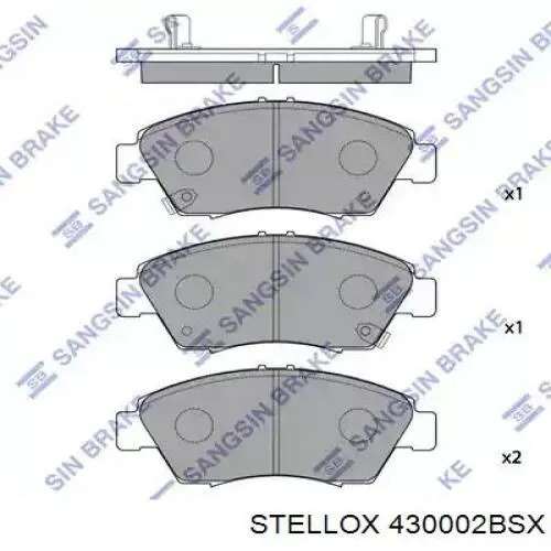 Купити 430002BSX Stellox Колодки гальмівні передні, дискові