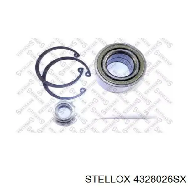 Комплект підшипник маточини передньої Stellox 4328026SX ціна, від 14.22 USD
