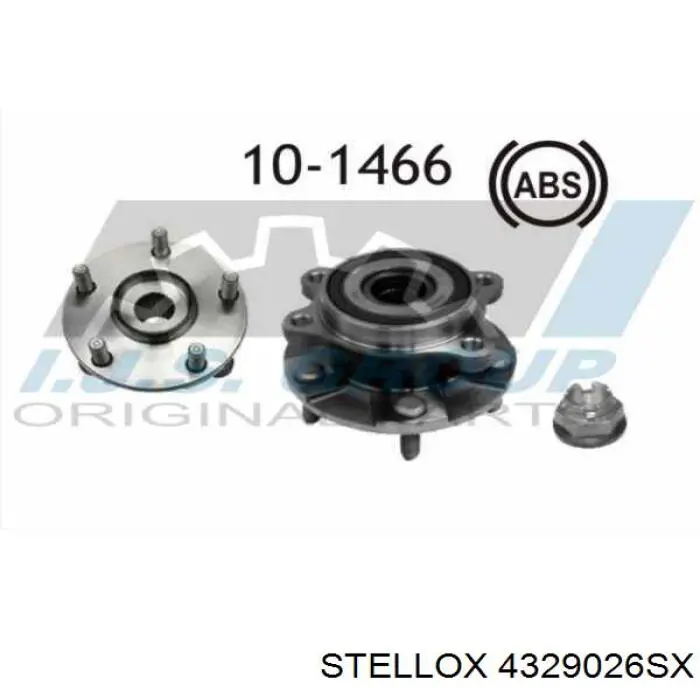 Маточина переднього колеса Stellox 4329026SX
