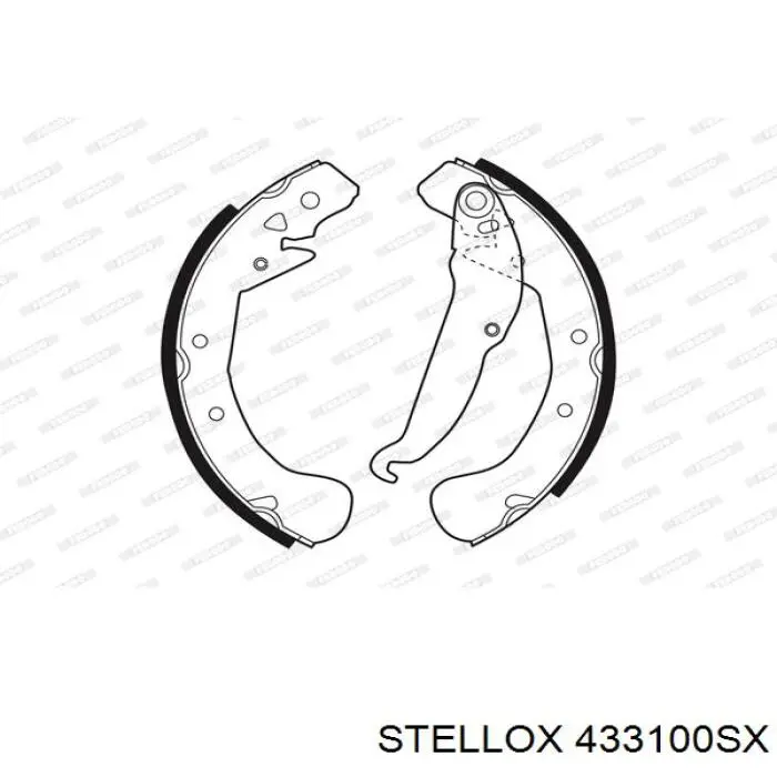 Колодки гальмові задні, барабанні 93189978 Opel