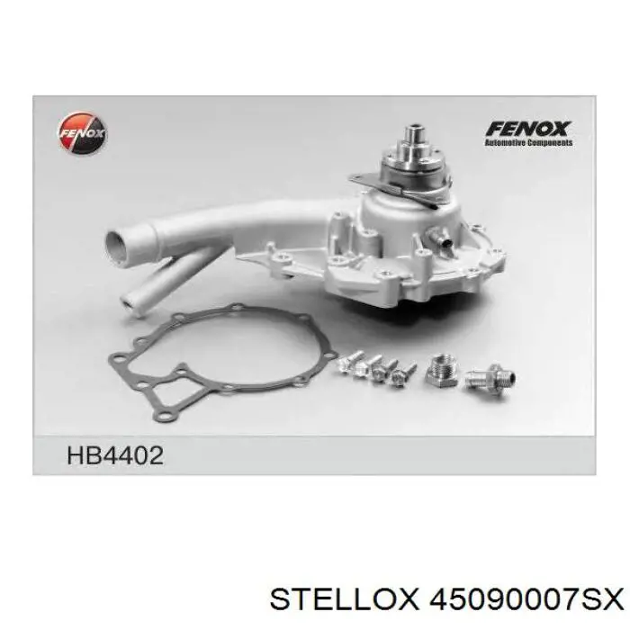 Помпа охолодження Stellox 45090007SX ціна, від 55.83 USD