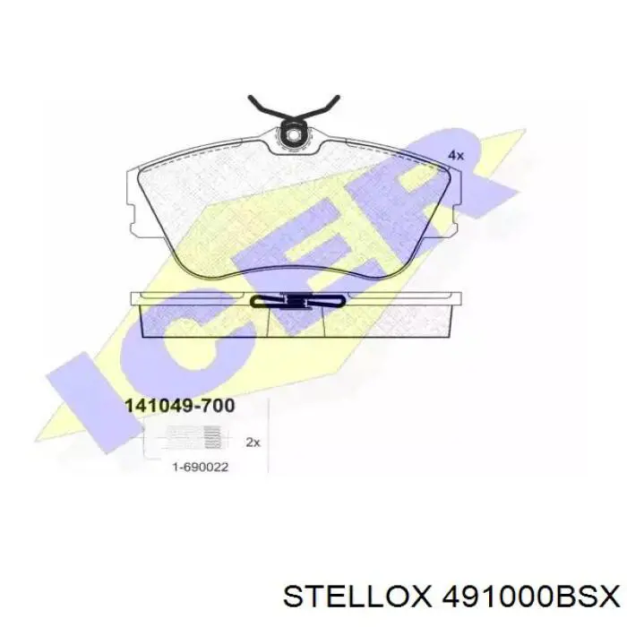 Тормозні колодки Stellox 491000BSX