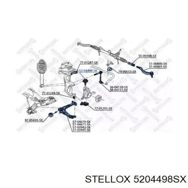 Кульова опора, нижня 5204498SX Stellox