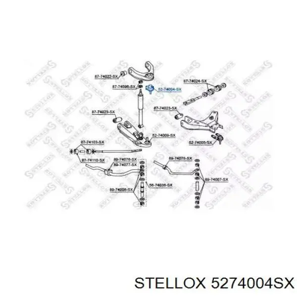 ADN18601 Blue Print Кульова опора, верхня