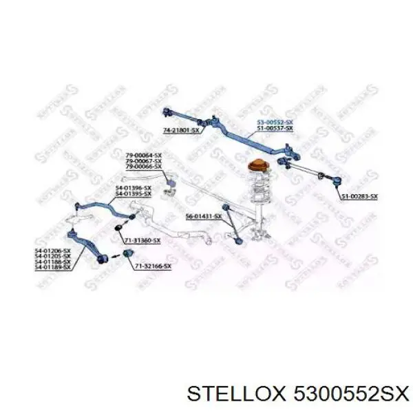 Тяга рульова центральна 5300552SX Stellox