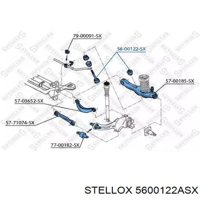 Стійка стабілізатора заднього 5600122ASX Stellox