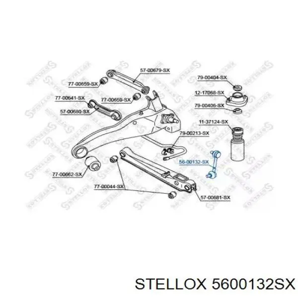 Лінк стабілізатора, заднього Stellox 5600132SX ціна, від 11.08 USD
