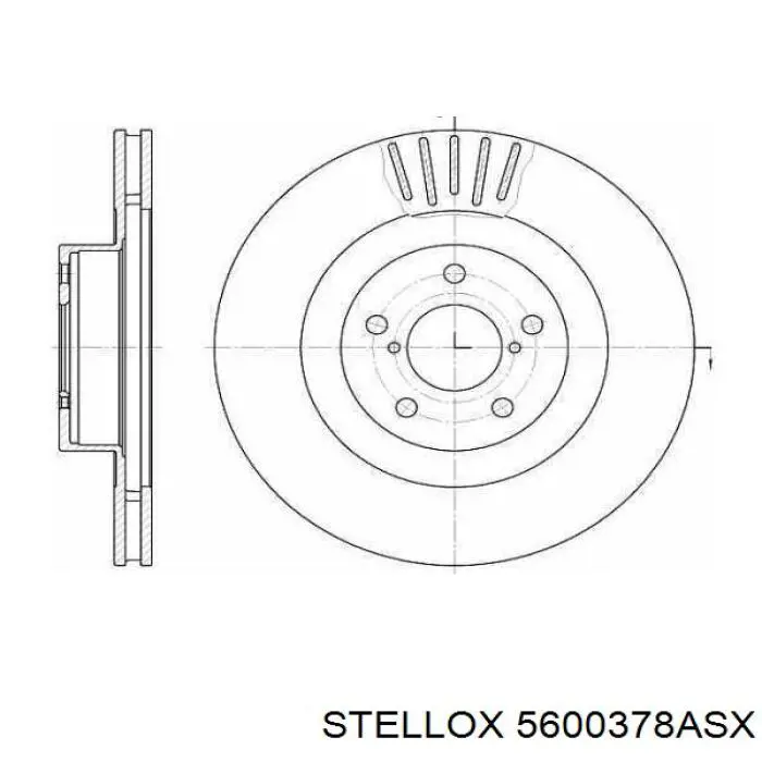 Стійка стабілізатора переднього 5600378ASX Stellox