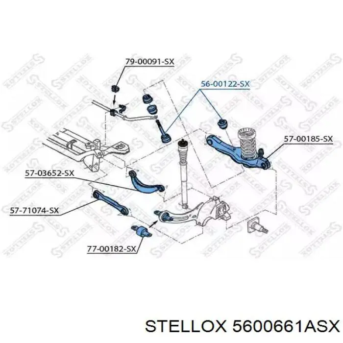 Амортизаційна стійка Stellox 5600661ASX ціна, від 5.87 USD