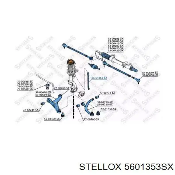 Стійка стабілізатора переднього 5601353SX Stellox