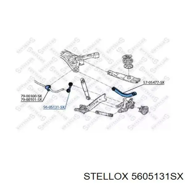 Лінк стабілізатора, заднього Stellox 5605131SX ціна, від 8.87 USD