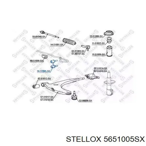 Стійка стабілізатора переднього 5651005SX Stellox