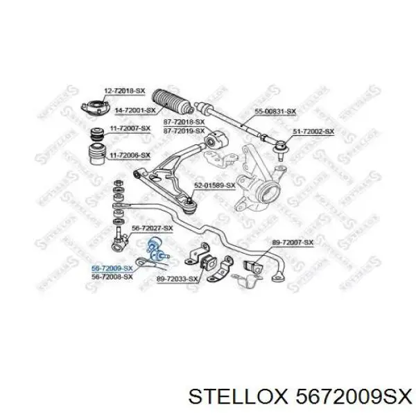 5672009SX Stellox стійка стабілізатора переднього, ліва