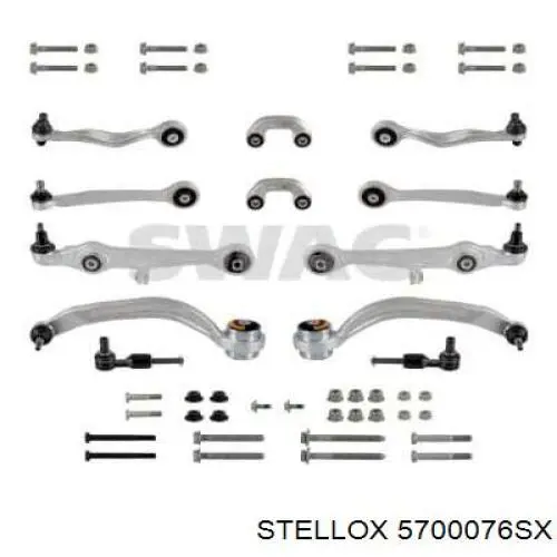 Комплект важелів передньої підвіски Stellox 5700076SX ціна, від 184.69 USD