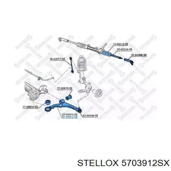 301181306900 Magneti Marelli Важіль передньої підвіски нижній, правий