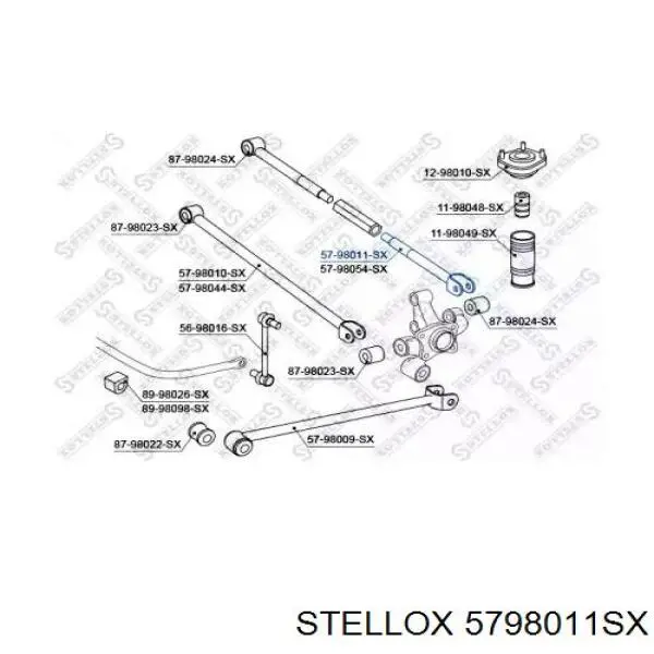 Тяга поперечна задньої підвіски 5798011SX Stellox