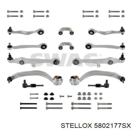 Комплект передніх важелів Stellox 5802177SX ціна, від 184.73 USD