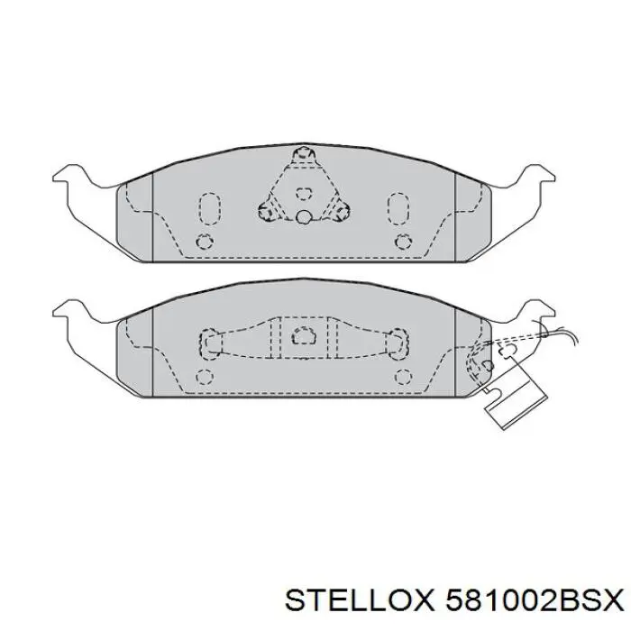 Передні тормозні колодки 4874548 Chrysler
