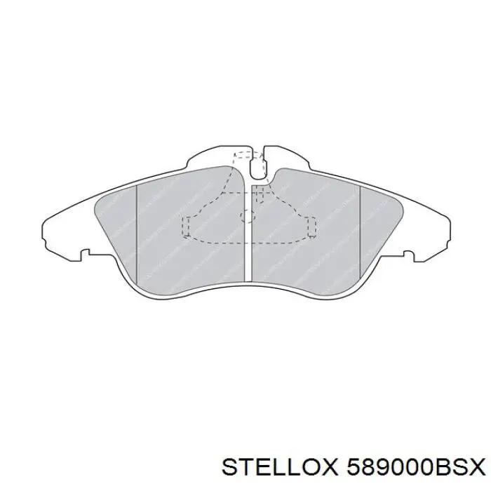 Тормозні колодки Stellox 589000BSX