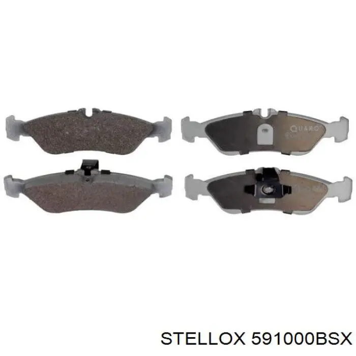 591000BSX Stellox Колодки гальмівні задні, дискові