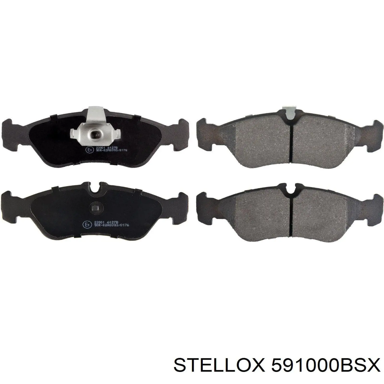 591000BSX Stellox Колодки гальмівні задні, дискові