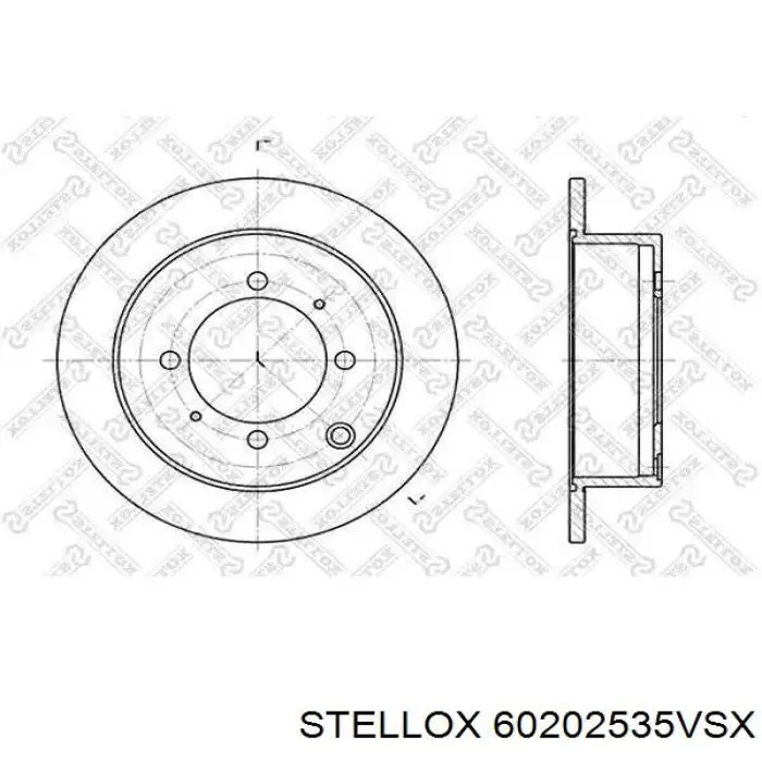 Диск гальмівний задній Jurid/Bendix 561679B